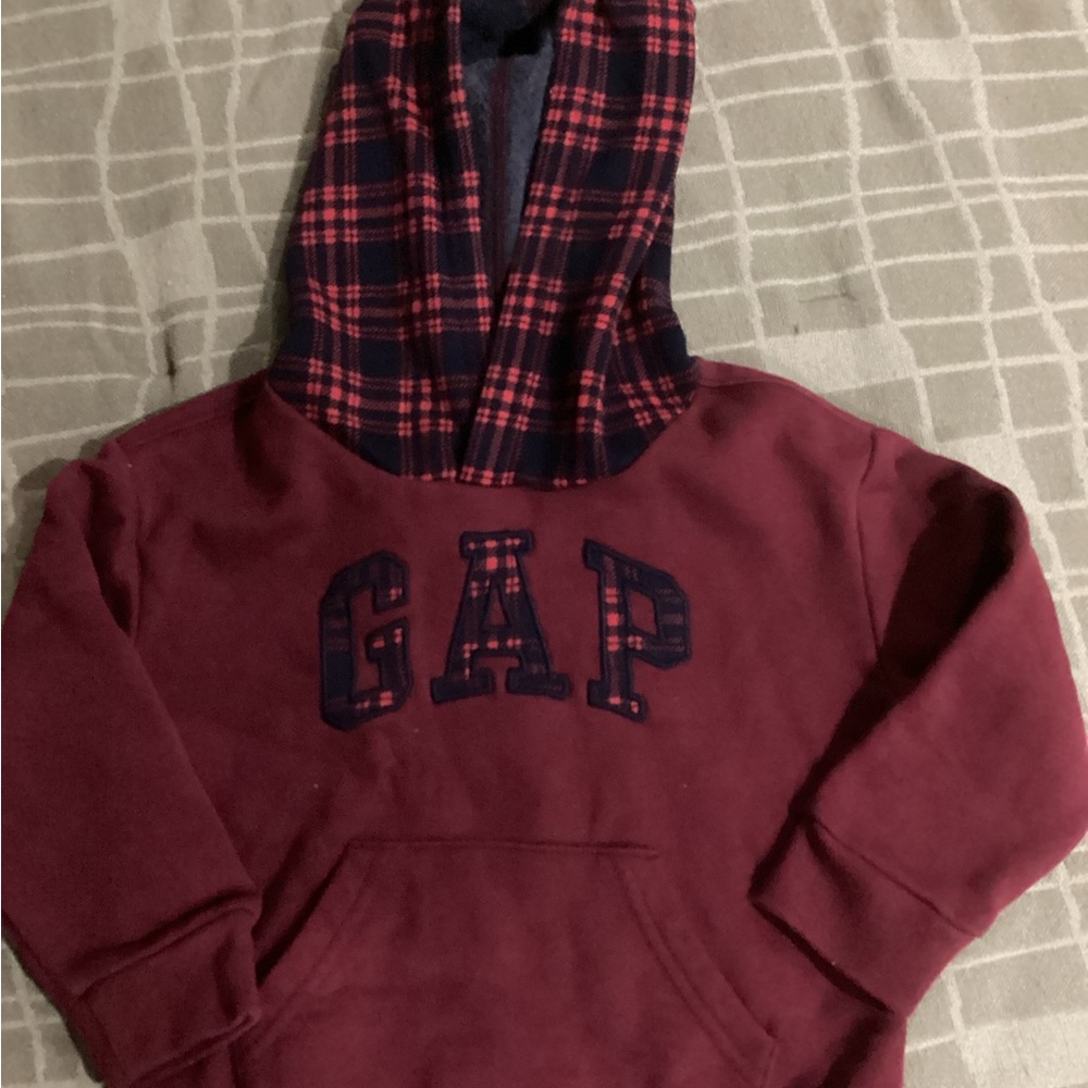 GAP Burgundy and Navy Kids Hoodie